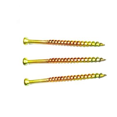 China Hot Selling Flat Custom Galvanized / Phosphated Long Shank Coarse Self Tapping Drywall Screw Tooth Wood Screws , Suitable For Wood Metal for sale