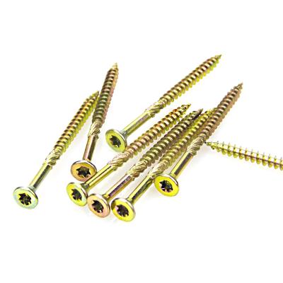 China New High Quality Flat Chinese Wholesaler Building Flat Head Solar Structural Wood Screws for sale