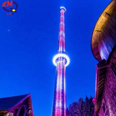 China Free FRP (Fiberglass Reinforce Plastic) Amusement Theme Park Crazy Launch Drop Tower Theme Park Drop Rides For Sale for sale