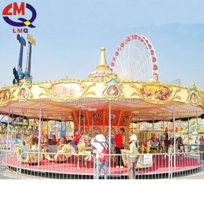 China 380V Kiddie Soft Carousel Merry Go Round Rides Merry Go Kids Round Carousel Toy for sale