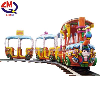 China Wholesale Lovely Pirate Theme Park Kids Boat Electric Track Train Amusement Park Rides Mini Track Train for sale