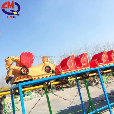 China Over 5 Years 130m Track Train Amusement Park Kids Horse Flying Track For Sale for sale