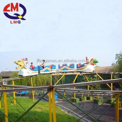 China Fiberglass Amusement Sliding Dragon Track Train / Roller Coaster Lays Track For Sale for sale