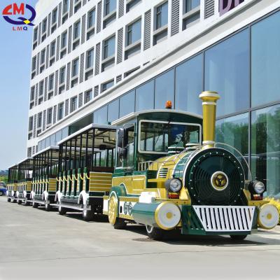 China FRP (Fiber Reinforce Plastic) Christmas Train Electric Amusement Trackless Train For Sale Similar To Wattman for sale