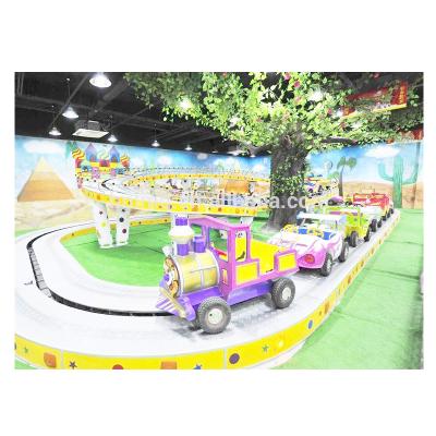 China Over 5 years electric car games kiddie amusement funfair playground outdoor track train rides mini shuttle for sale for sale