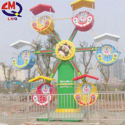 China Stainless Steel And Mini Ferris Size 6 Wheeled Cabs FRP Ferris Wheel 6m for sale