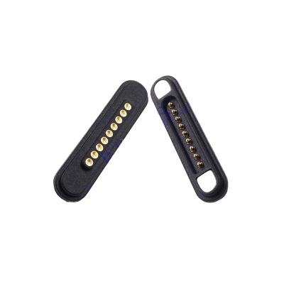 China male & Spring Loaded Modular Pogopin Magnets High Strength Female Waterproof Pitch 2.2 Mm 9 Male Female Pin Magnetic Connector Pogo Pin for sale