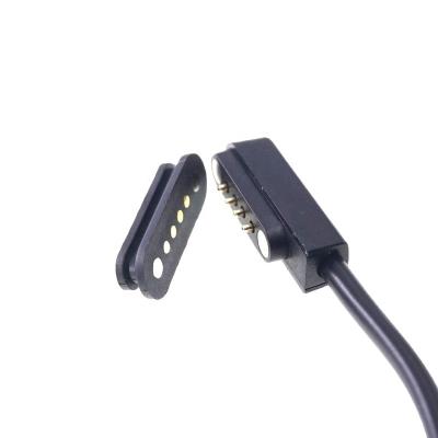 China USB Magnetic Charging Cable 1.0A 12V Pin Connector 2.50 Mm Pitch Power Charging Panel Mount Data Transfer 4 Pin Magnetic Charging Cable for sale