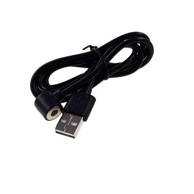 China Angled Head Rotating Magnetic Male Female Cables Pogo Pin Charging Cable USB A Male Manget Connectors Adapter 2A Power Charging Charging Cable for sale