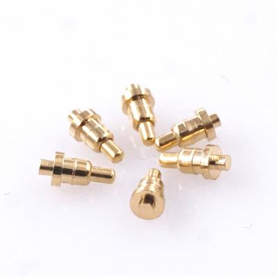 China Pin Connector Spring Loaded Male 3.5 Mm Height Pogo Pin Through Holes PCB Straight Single Flange 2.0mm 12VDC 1A Spring Contact for sale