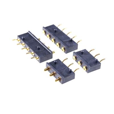 China male & PCB Female Spring Horizontal Male Header Solder Position SMD Z Shape Female Target 3 4 5 Pitch Pogo Pin Connector 4.0 Mm for sale