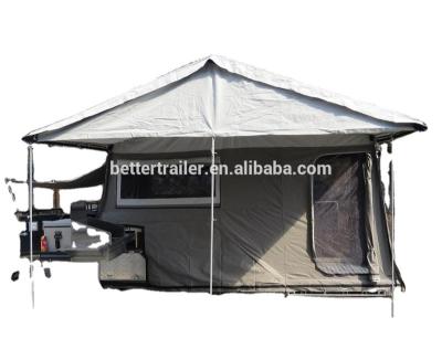 China Travel Trailer Folding Teardrop Floor 4x4 Hard Back Camper Trailer, Off Road Caravan Luxury Trailer for sale