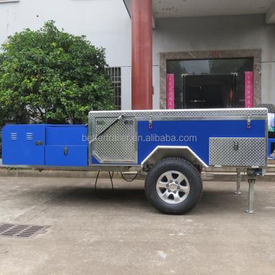 China Nice Kitchen System Decoration Off Road Camper Tent Forward Folding Travel Trailer for sale