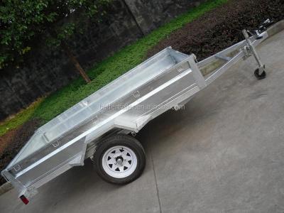 China High Quality Car Trailer Kayak Trailer Cheap Price Single Axle Box Trailer for sale