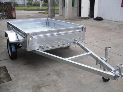 China Car Trailer Spare Wheel And Rim Supplied, Heavy Duty Side Door Box 6x4 Trailer for sale