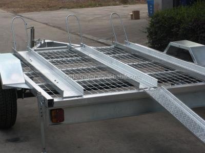 China Car trailer loading bikes, motorcycles, small motorcycle folding trailer for sale