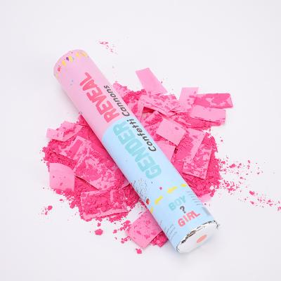 China 100% Biodegradable Baby Shower Confetti Baby Blue Pink Gender Reveal Confetti Launcher CannonBaby Shower Party Popper Confetti Cannon for sale