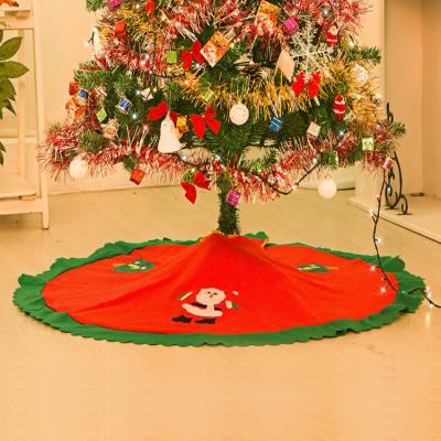 China 2020 New Year 90cm Red Christmas Poinsettia Flower Lines Christmas Decorations For Home Party Supplies Christmas Tree Skirt GX002 for sale