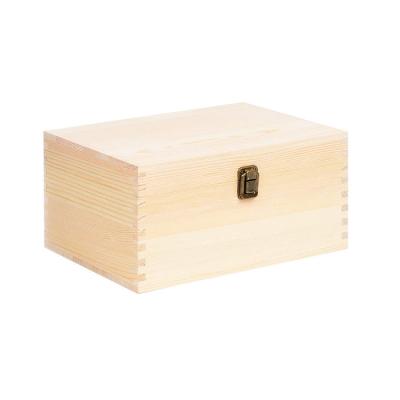 China 100% Eco-friendly Wood and Bamboo Wooden Boxes Packaging Custom High Quality Wooden Box Craft Wooden Box for sale