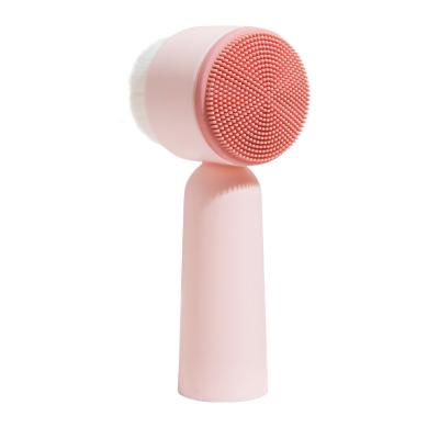 China Soft Manual Deep Removal Instrument Silicone Detergent Blackhead Female Hair Pore Face Brush MN-U01 for sale