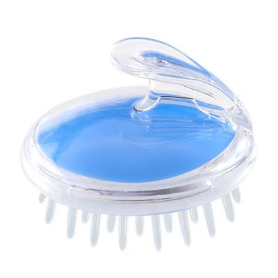 China Soft Manufacturers Head Supply Massage Hair Comb Crystal Clear Silica Gel Bath Head Brush for sale