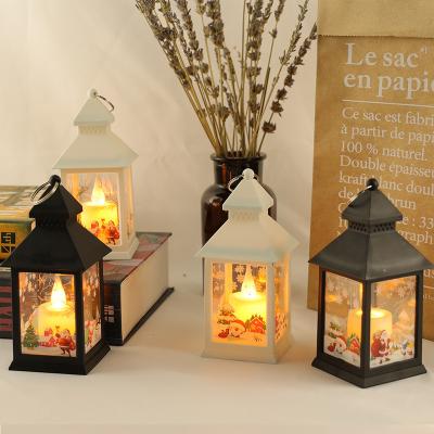 China Home Small Table Lamp Square Window Scene Home Decoration Simulation LED Christmas Lamp Wind Flame Wind Flame Hanging Ornaments for sale