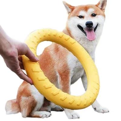 China Viable Indestructible Dog Training Ring Floating Chewers Flying Discs Dog Chew Toys for sale