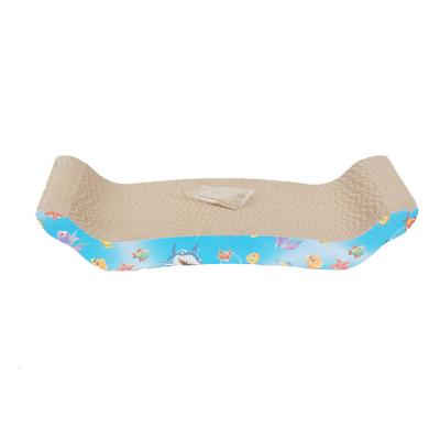 China Viable Wholesale Toys Interactive Cat Relaxation Scratcher Corrugated Paper Cardboard for sale