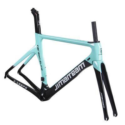 China EPS carbon frame road bicycle factory price road bicycle carbon frame V brake frame carbon fiber road bicycle frame V brake bicycle frame for sale