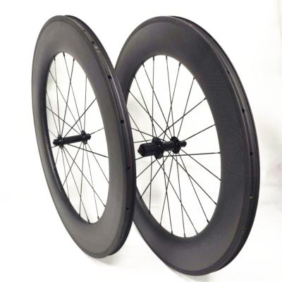 China Road Bikes Cheap Wholesale Price T700 Full Carbon OEM Carbon Wheel Carbon Wheelset 26 Bike Wheel Bicycle Wheel for sale