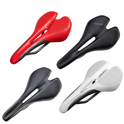 China High Quality Blue Red White Black Saddle 3K Twill True Motion Bicycle Carbon Bicycle Saddle For Bicycle for sale