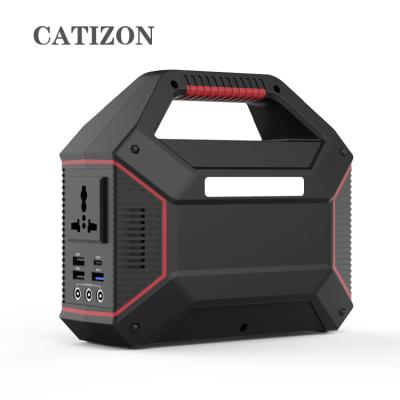 China Backup Fast Home Camping Support CATIZON 110v 220v 100w/300w/500w Portable Solar Power Station, 100W Portable Power Supply for sale