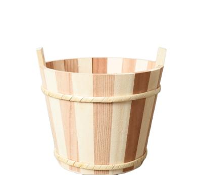 China Package the latest design of environmental protection container natural wood splicing wooden flower pot for sale