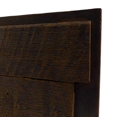 China Wholesale Hot Sale Modern Wooden Slats Barn Wood Long Wall Panels Brown for sale