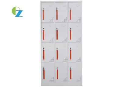 China Cold Rolling Steel Office Lockers / Metal Locker Cupboard 12 Door 1850mm Height for sale