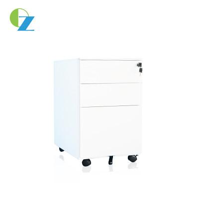 China Colorful Steel Office Movable Storage Cabinet Anti Tilt With 3 Drawers for sale