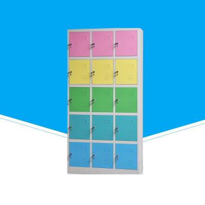 China 5 Tier 3 Wide Office 15 Door Steel Locker For Employee for sale