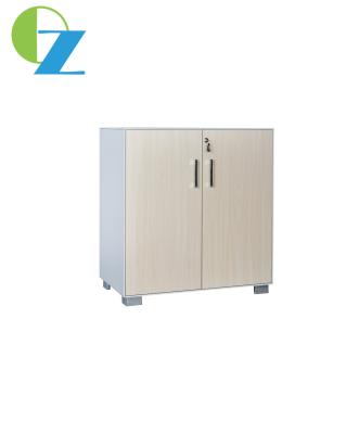 China Slim Metal And Wood Storage Cabinet 1 Tier Swing Adjustable Foot Cupboard for sale