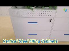 KD Structure Vertical Steel Filing Cabinets 12mm Edge Lateral 2 Drawer Powder Coating