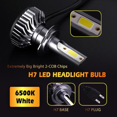 China Cheap uk free shipping high quality cob f2 h4 car headlight h1 h3 h11 h7 auto lamp led car bulb 12v 72w 6500k h8 h9 h27 880 fog light 881 for sale