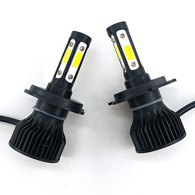 China Hot Selling Super Bright H1 H3 H11 H13 9005 Car 4 SIDES LED Headlight Auto Bulb High Low Beam 9006 H4 H7 LED Head Light Motorcycle Lighting for sale