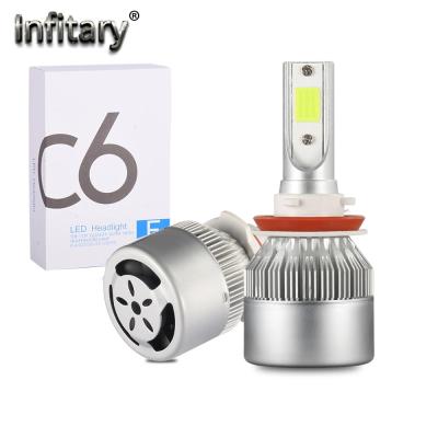 China Automotive Led Headlight Infitary Auto Led Light H1 H3 Led Headlight Bulbs H7 Car Lights H4 H11 9005 9006 H13 Auto Headlights 6000K 72W 12V 8000LM for sale