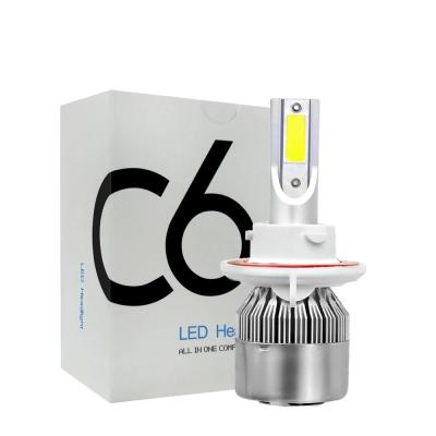 China Automotive Led Headlight C6 H1 H3 Led Headlight Bulbs H7 LED Car Lights C6 H4 H11 9005 Automotive Led Bulb H13 c6 Car Light Led Headlights for sale