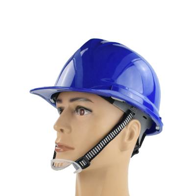 China Construction FOUR LINE STYLE NEW ABS AND SAFETY RESCUE INDUSTRIAL MATERIAL HELMET WITH BLACK AND WHITE CHINSTRAP for sale