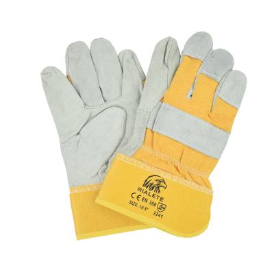 China Durable Leather Working Gloves Importer In Italy Split Leather Working Gloves 707 Leather Working Gloves for sale