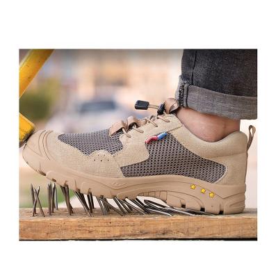 China Steel toe Anti-sensational and puncture-proof steel toe protective shoes summer light work shoes for sale