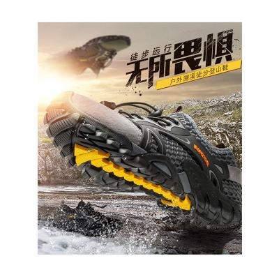 China Steel Toe Men Amphibious Shoes Rock Reef Fishing Sea River Non-slip Current Wading Large Size Mesh Sneakers Outdoor Rubber Sole Cool for sale