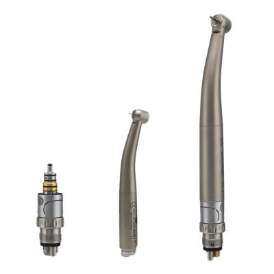 China 1.6mm W H pure titanium type fiber optic handpiece high speed dental connection air turbine for sale