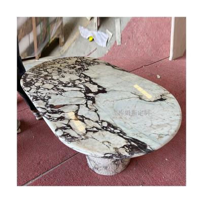 China Modern Coffee Table Italy Travertine Limestone Waffle Stone Gubi Travertine Dining Table Modern Dining Table for sale