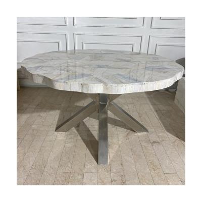 China Modern luxury natural conference center seat conference center simple design coffee table fiberboard square fiberboard table top for sale